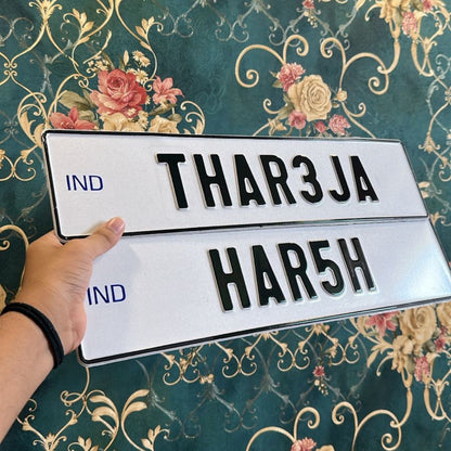 Car Custom Magnetic Name Plate
